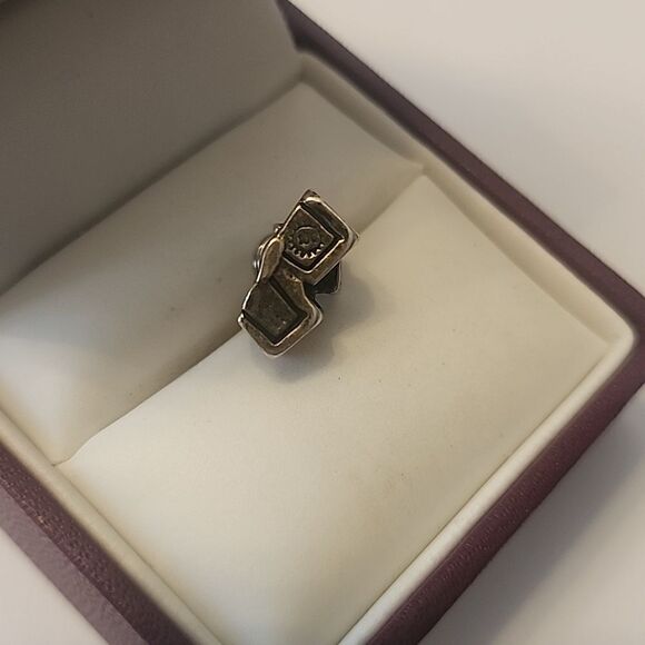 VINTAGE ABC'S BLOCKS STERLING SILVER CHARM FOR CHARM BRACELET Or Pendant Womens - Picture 3 of 5